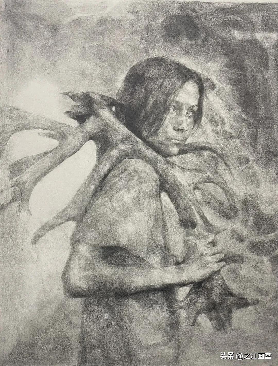 章威素描作品 | 带出20届清华探花(huā)，章老师轻松带你过國(guó)美